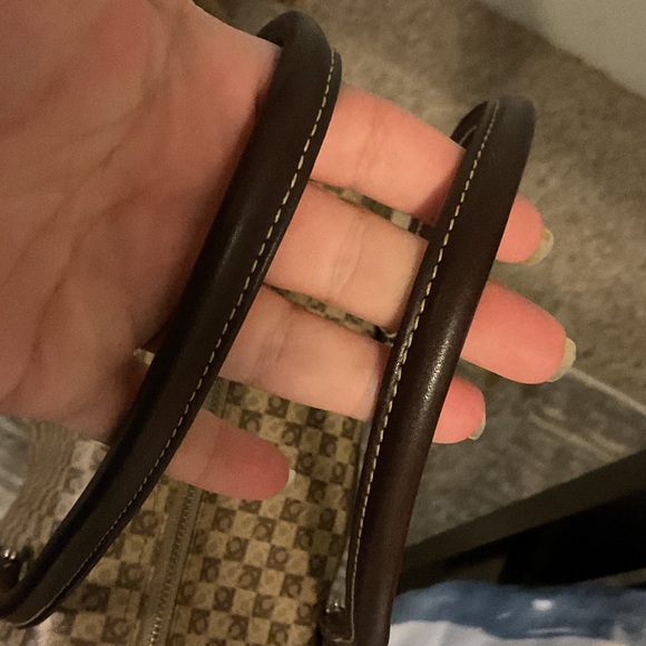 Liz Claiborne Brown Patterned Shoulder Bag - Picture 4 of 12